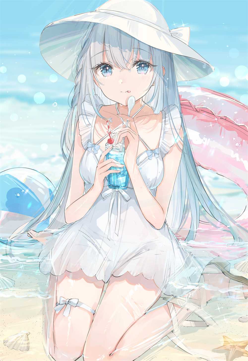【P站画师】 夏日美少女 抓住夏天的尾巴~ 日本插画师もちつき うさ的插画作品推荐