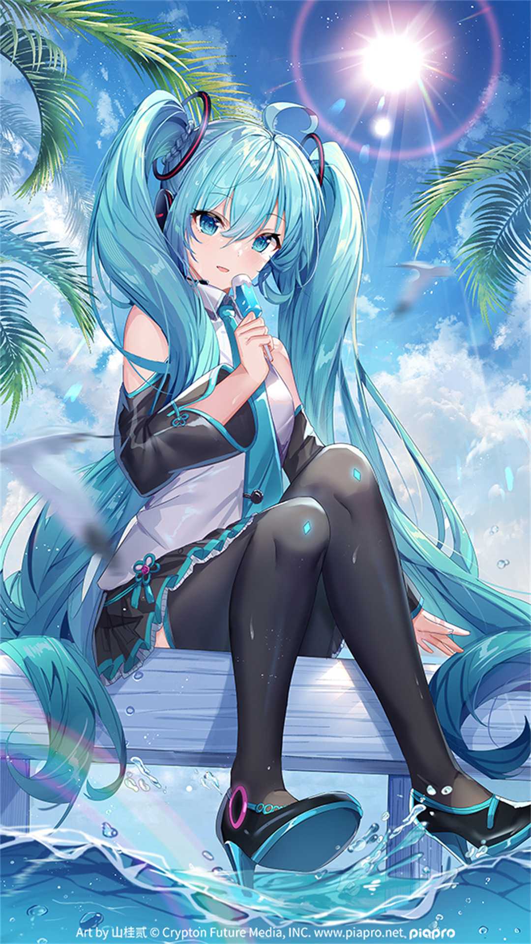 【P站画师】屑狐狸  MIKU 椰羊甘雨 中国插画师山桂贰的美图作品推荐