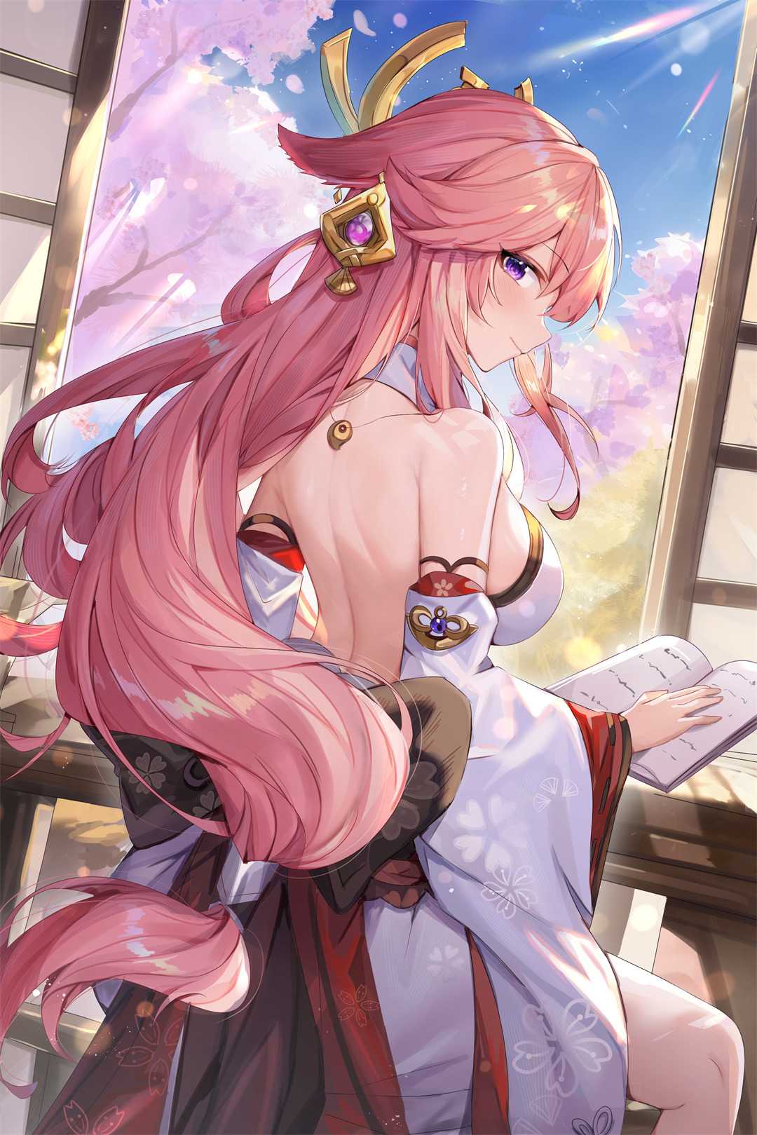 【P站画师】屑狐狸  MIKU 椰羊甘雨 中国插画师山桂贰的美图作品推荐